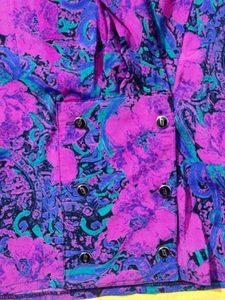 Vibrant Floral Print Long Sleeve Top