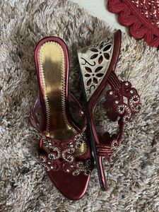 Embellished Red Heels