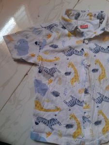 Cute Baby Boys Safari Shirt