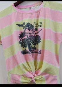 Striped Graphic Tee