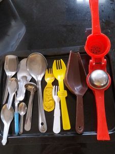 Assorted Kitchen Utensils Set steel plastic