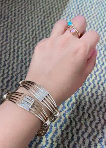 AD combo bracelet nd ring with 2 gold bangles