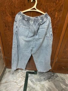 Light Wash Denim Culottes