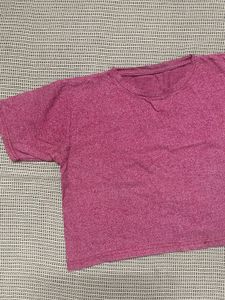 Stylish Peach Crop T-Shirt for Women