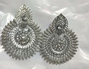 Elegant Silver Jhumka Earrings