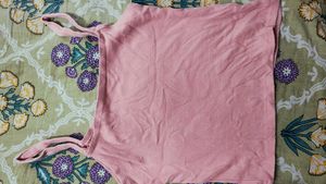 Pink Ribbed Tank Top