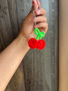 Cute Cherry Keychain