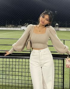 Mango Cream mom jeans