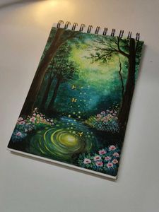 Enchanting Forest Scene Painting