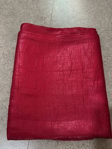 Vibrant Red Saree