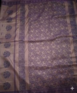 🆕New Shiny Silk Saree With Blouse