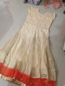 long netted gown