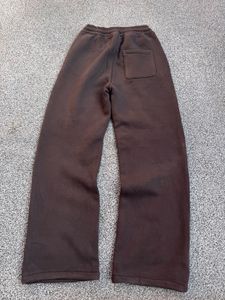 Comfortable Brown Wide-Leg Sweatpants