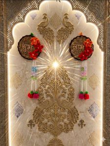 Beautiful Peacock Wall Decor Set subh labh