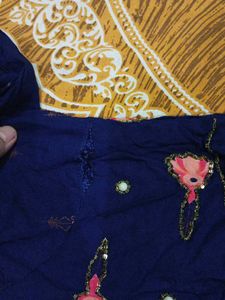 Blue printed Kurta