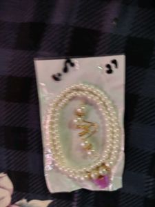 Pearl Necklace and Earring Set