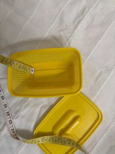 UNUSED Yellow Plastic Storage Container