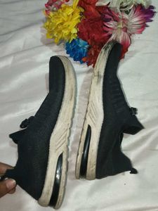 Black Knit Sneakers