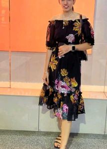 Floral Off-Shoulder Dress