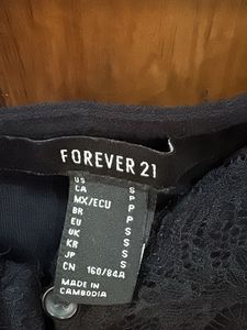 Black Lace Trim Cami Top