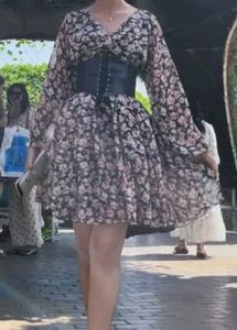 Floral Print Midi Dress