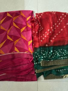 Vibrant Geometric & Bandhani Sarees