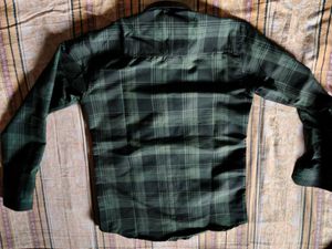 Green Plaid Men's Shirt