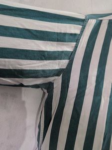 Retro Striped Button-Up Shirt