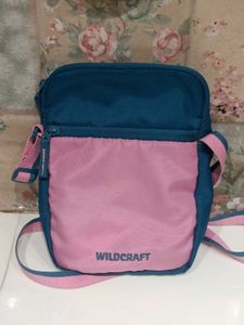 Wildcraft Pink & Blue Sling Bag