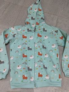 Cute Patterned Girls' Hoodie