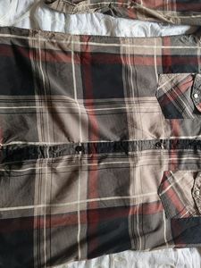 Double Pocket Checks Semi Formal Shirt