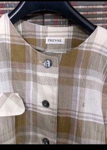 Trendy Plaid Button-Up Shirt