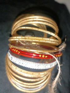 Set of Golden Bangles