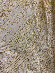 Elegant Cream Paisley Anarkali Suit