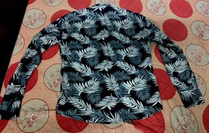 Men's Tropical Print Long Sleeve Shirt