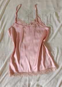 Satin Lace Trim Slip camisole