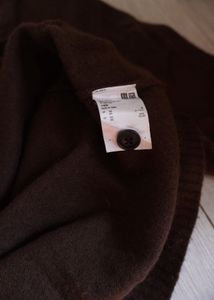 Uniqlo Brown Knit Cardigan Sweater