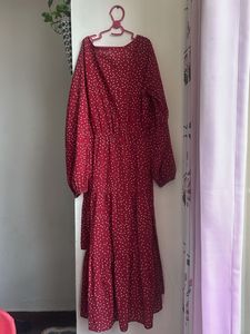 Chic Polka Dot Maxi Dress