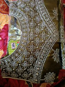 Olive Green Embroidered Dress size 22