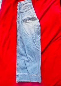 Light Wash Wide Leg Denim Jeans