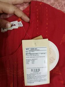 Branded Red cute frock top