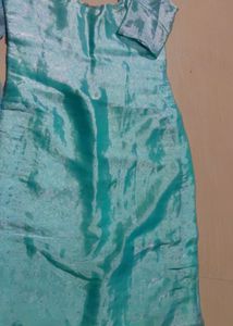 Teal Kurta with Pants &amp; Dupatta