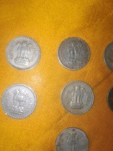 6 Pcs One Rupee Big Coins