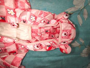 Cute Pink Bear &amp; Strawberry Print Jacket
