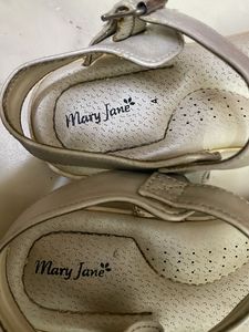 Girls Silver/Champagne Party Sandals – Size 37 – G