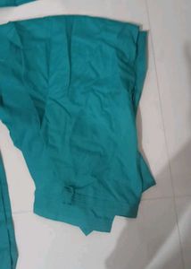 Teal Embroidered Kurta Set