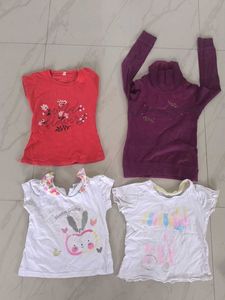 Bundle of 4 Girls Tops