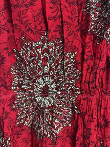 Red Printed Sundress