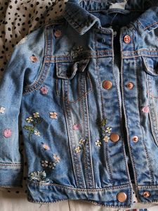 Cute Embroidered Denim Jacket