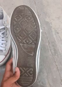 White High-Top Canvas Sneakers